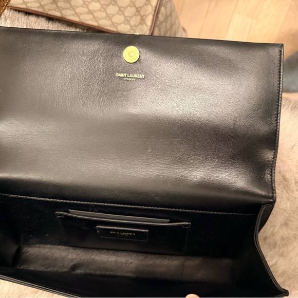 Yves Saint Laurent Black Clutch with Gold Tassel - Picture 6 of 6